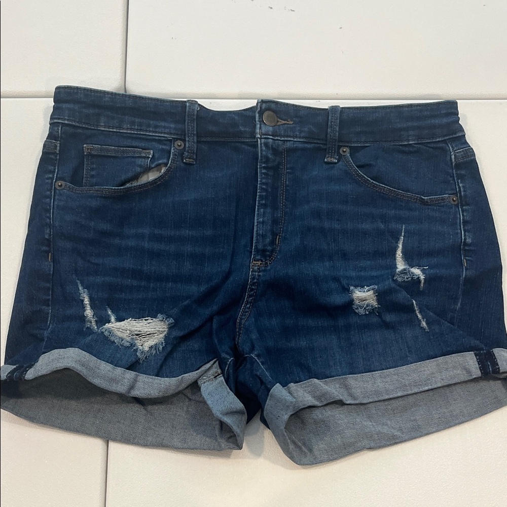 Universal Thread Medium Blue Distressed Jean Shorts